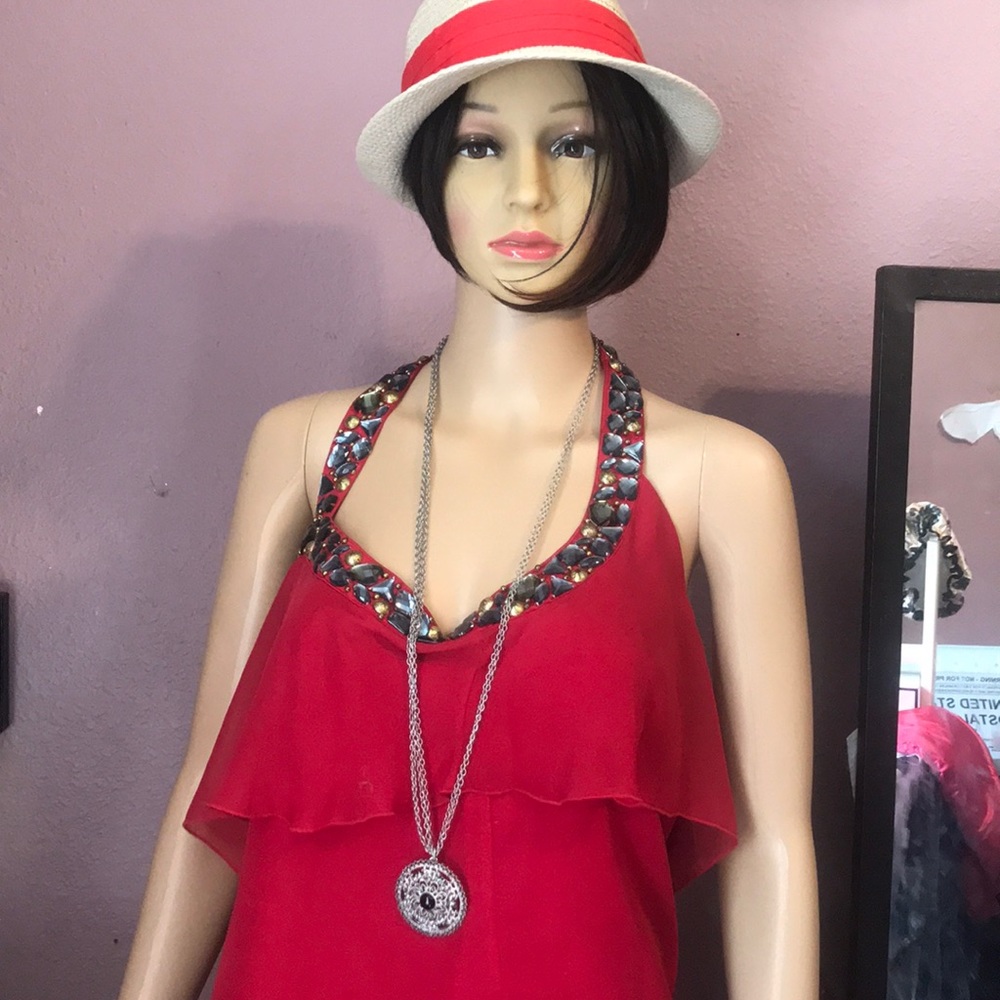 White house black market three chain necklace